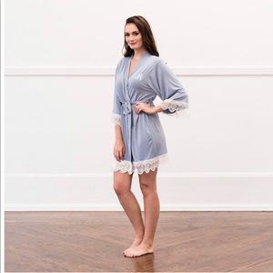 Jersey and Lace Robe